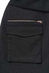 zip skirt (navy)