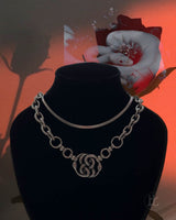 ツイスト2スネークネックレス/twist two snake necklace