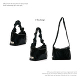 Medium Crossbody Satin Black