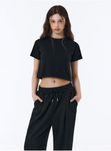 [Unisex] ベーシックラインワンタックワイドスウェットパンツ (2color)
