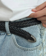 Ruthen Western Braided Leather Belt