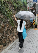[unisex] チハ サイド スナップ ワイド バンディング スウェット パンツ