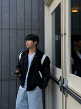 Stadium varsity collar jacket