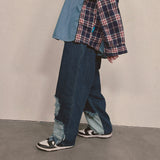 bleach denim pants_blue
