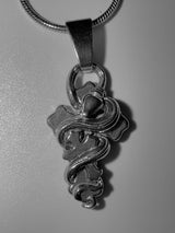 Snake cross necklace