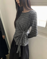 ノリンツイストラウンドダイアゴナル長袖Tシャツ