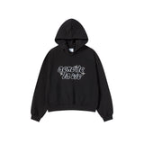 25FW WOMAN トゥインクルクロップフーディー ブラック