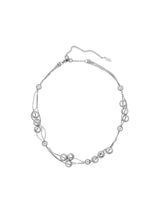 NO.568 [SILVER] BALL LAYERED MOVEMENT NECKLACE
