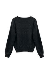 EIRIN WOOL CARDIGAN / CHARCOAL