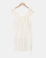 Rumic Flower Lace Off-Shoulder Blouse