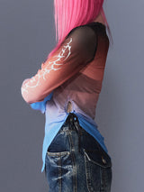 Sunset Tribal Mesh T-Shirts