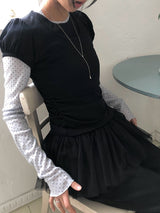 ザインチュールティアードレイヤードスリーブレス
