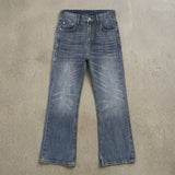 Bleached Wide-Leg Jeans