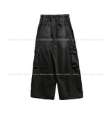 トリッツバックルカーゴデニムパンツ