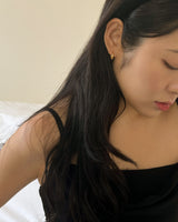 Rosé earring (silver)