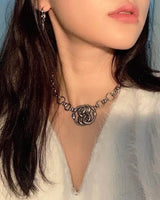 ツイスト2スネークネックレス/twist two snake necklace