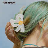 Cute dopamine bow-shaped grab clip