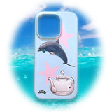[made] jumping dolphin phone case (glossy hard)