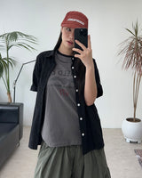 セプンロールアップパッチチェックシャツ