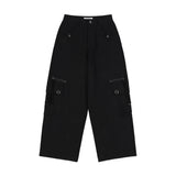 クロスポケットカーゴパンツ (BLACK) F25ZD976