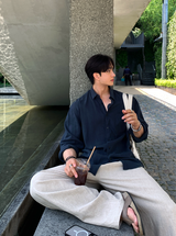 Hyper Essential Overfit Linen Shirt