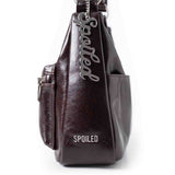 SPOILED CROSS BODY BOX BAG | CHOCOLATE