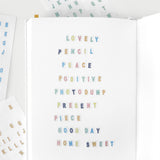 oab alphabet sticker set