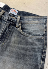 Greenwashed maxi flared jeans