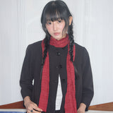 vintage dot scarf red