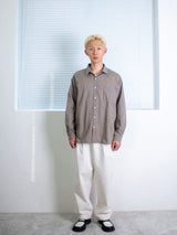 26ss Modern loosefit One pocket Check shirts 2color