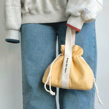 【MADE】Canvas Pouch Bag - Mustard