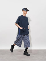 FMACM Spliced Breathable Mesh Cool Feeling Short Sleeve T-Shirt