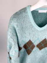 BRUSH ARGYLE KNIT (3C)