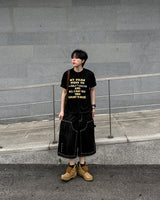Beto Studded Bermuda Denim Pants