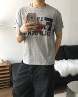 リックス クロップ プリンテッド ショートスリーブ Tシャツ