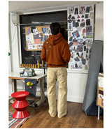 [Hand-Made「007」] Snowflake Studded Pants_Beige&Burgundy