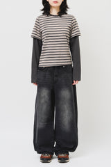 (W) Pepper Layered Longsleeve (2color)
