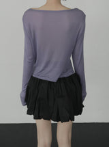 Leon See-through Snap Cardigan