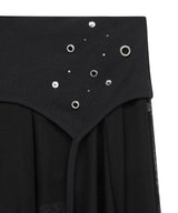 eyメッシュ スカート(black)