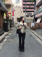 Kmun Bootcut Washing Long Pants