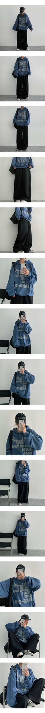 [3-length][S–3XL]NIT カットワイドスウェットパンツ (3 colors)