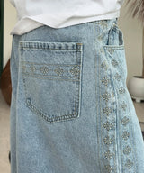 Mark Ethnic Bermuda Denim Pants