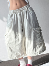 Conti Pig Ropeside Wide Bermuda Pants 3Color