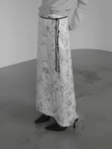 Berryon Flower Long Skirt
