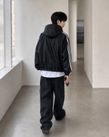 54172 Two-Way Double-Line Hooded Windbreaker (2 colors)