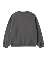25FW WOMAN アーチシェイプドロゴナッピングスウェットシャツ