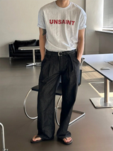 [S/S] ノンパデツータックワイドパンツ(2color)