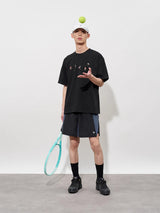FMACM Tennis Player Embroidered Short Sleeve