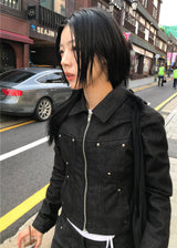 リベットラインデニムジャケット