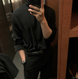  Urban Solid Radar Turtleneck Long Sleeve T-tee